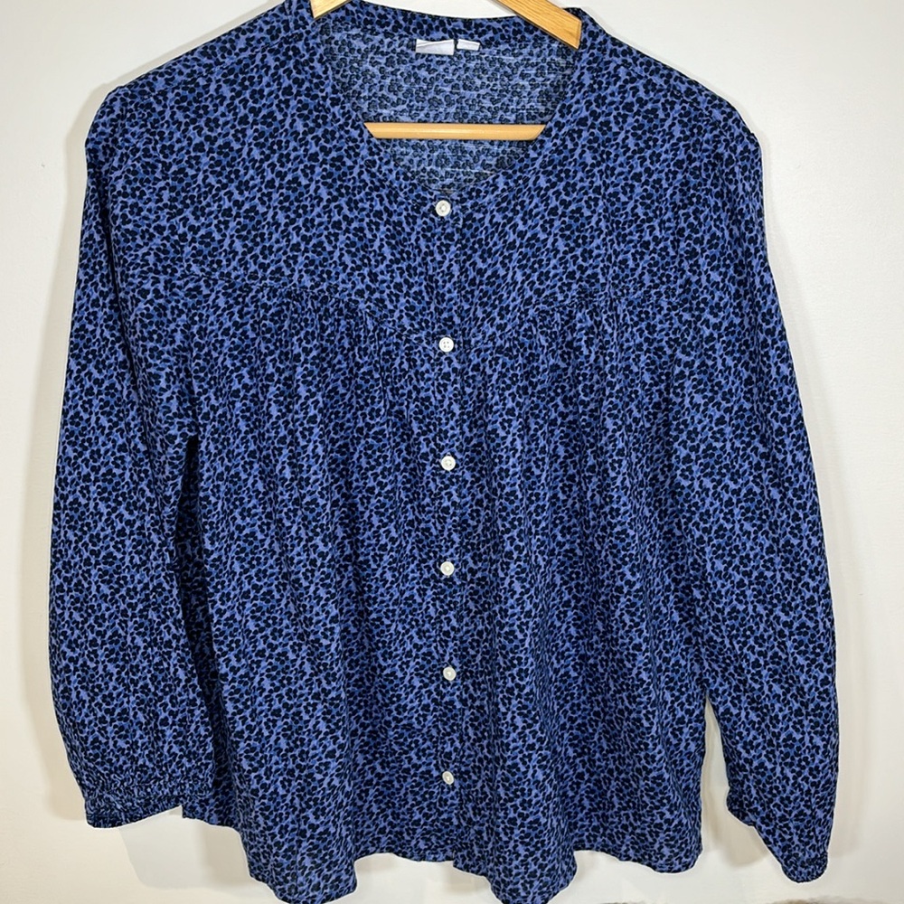 (L) 100% COTTON GAP blouse - Picture 3 of 6